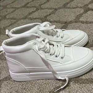 White High-Top Sneakers